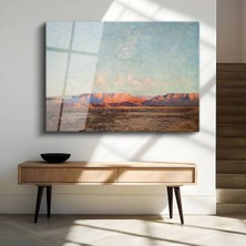 Limitless Design Thomas Moran Kızıl Kanyon Doğa Manzarası Cam Tablo Dijital Baskı Duvar Tablosu Dekor Tablo