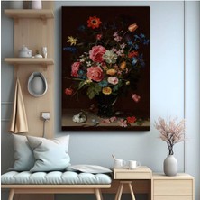 Limitless Design Jan Davidsz De Heem Çiçek Buketi Natürmort Kanvas Tablo Sanat Tablosu Klasik Ressam Tablosu