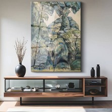 Limitless Design John Constable Yeşil Orman Manzarası Cam Tablo Dijital Baskı Duvar Tablosu Dekor Tablo