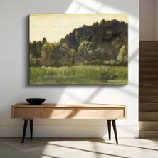 Limitless Design Jean-Baptiste-Camille Corot Yeşil Orman Patika Manzarası Kanvas Tablo Klasik Ressam Tablosu