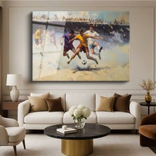 Limitless Design Pino Daeni Futbol Maçı Spor Resmi Cam Tablo Dijital Baskı Duvar Tablosu Dekor Tablo