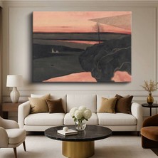 Limitless Design Edvard Munch Gün Batımı Doğa Manzarası Kanvas Tablo Sanat Tablosu Klasik Ressam Tablosu