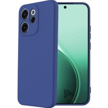 HANPORIUM Oppo Reno 15 Pro Uyumlu Silikon Kılıf - Pastel Renk Tonu Kamera Korumalı Esnek Kapak - Lacivert