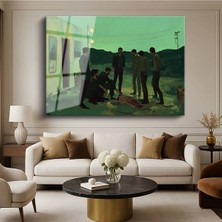 Limitless Design Midjourney Gece Buluşması Dijital Atmosfer Resmi Cam Tablo Dijital Baskı Duvar Tablosu Dekor Tablo