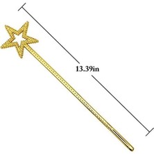 Belle Fusion Bfs   Altın Renk Yıldız Peri Asası Peri Değneği 34 cm 1 Adet
