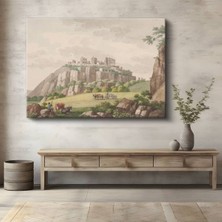 Limitless Design Thomas Girtin Stirling Kalesi Tarihi Yapı Kanvas Tablo Sanat Tablosu Klasik Ressam Tablosu