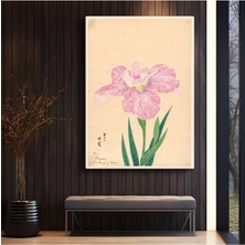 Limitless Design Ohara Koson Pembe Iris Japon Tarzı Kanvas Tablo Sanat Tablosu Klasik Ressam Tablosu