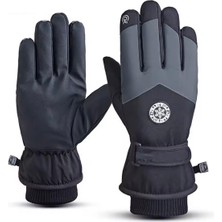 SkyWheel Su ve Rüzgar Geçirmez, Dokunmatik Ekran Uyumlu Yetişkin Kar Kayak Eldiveni