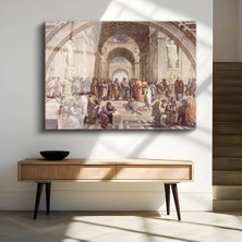 Limitless Design Raffaello Atina Okulu Klasik Dijital Baskı Duvar Cam Tablo Dijital Baskı Duvar Tablosu Dekor Tablo