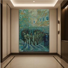 Limitless Design Vincent Van Gogh Hapishane Avlusu Manzara Kanvas Tablo Sanat Tablosu Klasik Ressam Tablosu