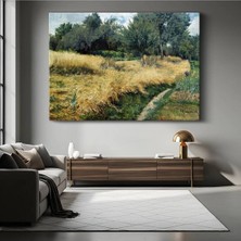 Limitless Design Ivan Shishkin Buğday Tarlası Kırsal Manzarası Kanvas Tablo Sanat Tablosu Klasik Ressam Tablosu