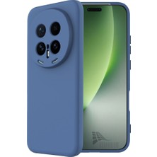 HANPORIUM Honor Magic 8 Pro Uyumlu Silikon Kılıf - Pastel Renk Tonu Kamera Korumalı Esnek Kapak - Lacivert