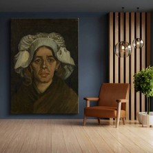 Limitless Design Vincent Van Gogh Gördes'li Kadın Portresi Kanvas Tablo Sanat Tablosu Klasik Ressam Tablosu