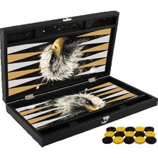 Livenda Özel Trendy Kartal Tasarımı Tavla