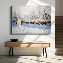 Limitless Design Claude Monet Saksağan Kuş Doğa Manzarası Kanvas Tablo Sanat Tablosu Klasik Ressam Tablosu