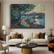 Limitless Design Henri Martin Sahil Deniz Manzarası Kanvas Tablo Sanat Tablosu Klasik Ressam Tablosu