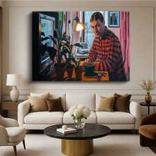 Limitless Design Daniil Antropov Çiçek Yetiştiren Adam Botanik Resmi Kanvas Tablo Klasik Ressam Tablosu