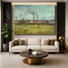 Limitless Design Vincent Van Gogh Fabrikalar Endüstriyel Manzara Resmi Kanvas Tablo Klasik Ressam Tablosu