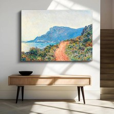 Limitless Design Claude Monet La Corniche Kıyı Patikası Kanvas Tablo Sanat Tablosu Klasik Ressam Tablosu
