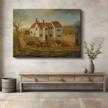 Limitless Design James Ward Kır Evi Kırsal Manzara Kanvas Tablo Sanat Tablosu Klasik Ressam Tablosu