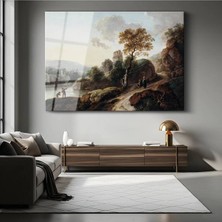Limitless Design Thomas Gainsborough Kayalık Doğa Manzarası Cam Tablo Dijital Baskı Duvar Tablosu Dekor Tablo