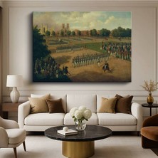 Limitless Design Otto Bache Askeri Geçit Töreni Tarihi Resmi Kanvas Tablo Sanat Tablosu Klasik Ressam Tablosu