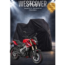 WestCover Siyah Bajaj Pulsar NS200  Uyumlu Motor Çadırı,motosiklet Brandası