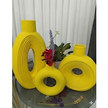 3 Lü Iskandinav Tarzı Vazo Çok Renkli