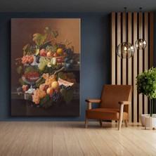 Limitless Design Severin Roesen Zengin Meyve Natürmort Sanatı Kanvas Tablo Sanat Tablosu Klasik Ressam Tablosu