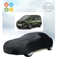 AUTOES Peugeot Rifter 2025 Araba Brandası Oto Branda Siyah