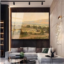 Limitless Design José María Velasco Meksika Vadisi Doğa Manzarası Cam Tablo Dijital Baskı Duvar Tablosu Dekor Tablo
