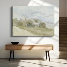 Limitless Design J.m.w. Turner Tepedeki Şato Tarihi Yapı Kanvas Tablo Sanat Tablosu Klasik Ressam Tablosu