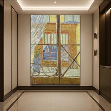 Limitless Design Vincent Van Gogh Pencere Görünümü Manzara Kanvas Tablo Sanat Tablosu Klasik Ressam Tablosu