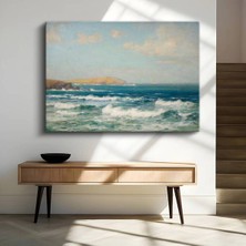 Limitless Design Frederick Judd Waugh Dalgalı Deniz Manzarası Kanvas Tablo Sanat Tablosu Klasik Ressam Tablosu