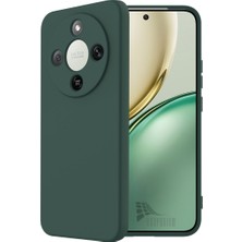 HANPORIUM Honor Magic 8 Lite Uyumlu Silikon Kılıf - Pastel Renk Tonu Kamera Korumalı Esnek Kapak - Yeşil