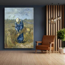 Limitless Design Vincent Van Gogh Buğday Bağlayan Kadın Çiftçi Kanvas Tablo Sanat Tablosu Klasik Ressam Tablosu