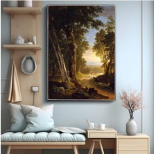 Limitless Design Asher Brown Durand Orman Yolu Doğa Patikası Kanvas Tablo Sanat Tablosu Klasik Ressam Tablosu