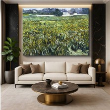 Limitless Design Vincent Van Gogh Buğday Tarlası Tarım Manzarası Kanvas Tablo Sanat Tablosu Klasik Ressam Tablosu