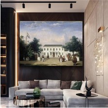 Limitless Design Jean-Léon Gérôme Sömürge Evi Mimari Resmi Kanvas Tablo Sanat Tablosu Klasik Ressam Tablosu