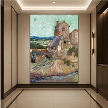 Limitless Design Vincent Van Gogh Eski Değirmen Tarihi Yapı Kanvas Tablo Sanat Tablosu Klasik Ressam Tablosu