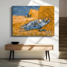 Limitless Design Vincent Van Gogh Öğle Uykusu Dinlence Sahnesi Kanvas Tablo Sanat Tablosu Klasik Ressam Tablosu