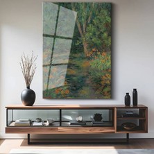 Limitless Design Claude Monet Bahçe Yürüyüş Yolu Cam Tablo Dijital Baskı Duvar Tablosu Dekor Tablo