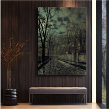 Limitless Design John Atkinson Grimshaw Ay Işığı Gece Yolu Kanvas Tablo Sanat Tablosu Klasik Ressam Tablosu