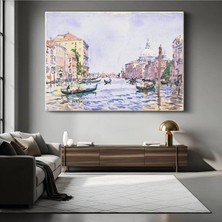 Limitless Design Paul Signac Venedik Kanalı 1911 Su Resmi Kanvas Tablo Sanat Tablosu Klasik Ressam Tablosu