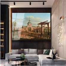Limitless Design Jan Van Der Heyden Şehir Kapısı Mimari Manzarası Cam Tablo Dijital Baskı Duvar Tablosu Dekor Tablo