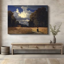 Limitless Design Albert Bierstadt Bulutlu Gökyüzü Manzara Kanvas Tablo Sanat Tablosu Klasik Ressam Tablosu