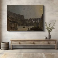 Limitless Design Ippolito Caffi Colosseum Gece Görünümü Kanvas Tablo Sanat Tablosu Klasik Ressam Tablosu