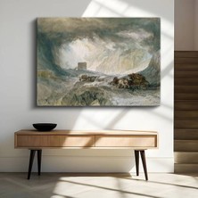 Limitless Design J.m.w. Turner Kar Fırtınası Posta Arabası Kanvas Tablo Sanat Tablosu Klasik Ressam Tablosu