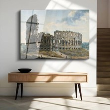 Limitless Design Giovanni Paolo Panini Roma Kolizesi Tarihi Yapı Cam Tablo Dijital Baskı Duvar Tablosu Dekor Tablo