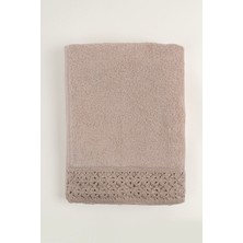 Cadeluz Lugo Pima Pamuk Bej Yüz Havlusu